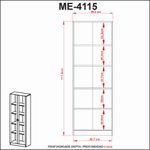 Armario-Estante-Livreiro-Portas-Vidro-4-Prateleiras-Amendoa--6-